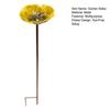 Estaca de Flor de Metal para Jardim Abelha Feita à Mão Estação de Rega Inserção no Solo Banho de Pássaro Alimentador Tigela de Bebida para Borboleta Decoração Externa para Jardim Quintal Gramado