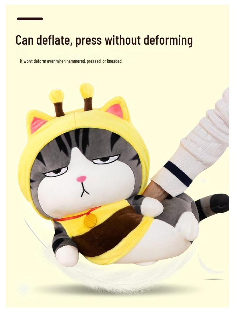 His Majesty Wansui Bazhahei Plush Cat Doll - Cute Birthday Gift for Girls