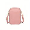 Bolso Mini para Mujer Bandolera con Cremallera Bolso de Hombro Monedero para Teléfono Móvil Billetera Multifuncional Vertical Negro Bolsos Bandolera para Caminar