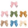 Embroidered Hair Clips Solid Flower Hairpins For Baby Girls Children Boutique Barrettes Handmade Hairgrips Kids Hair Accessories
