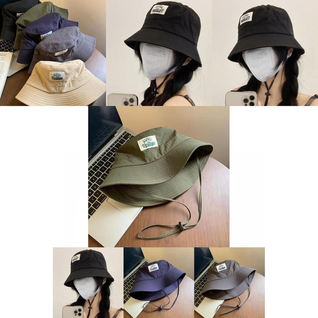 Versatile Four-season Breathable Quick-dry Fisherman Hat For Women In Black