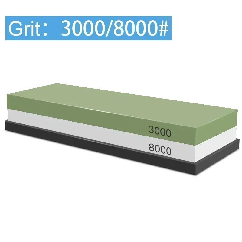 1-7Pcs Sharpening Stone Knife Sharpener Grit240-8000# Whetstone Professional Grindstone Set Wood Base Angle guide Polishing Set