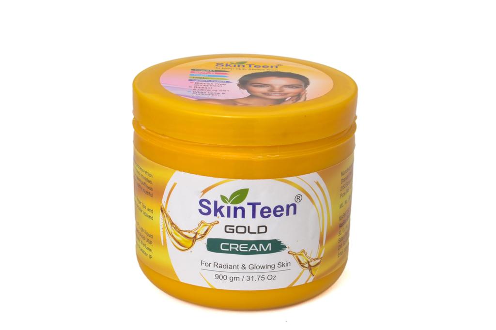 Skinteen Gold Massage Cream - 900Gm Suitable For All Skin Types