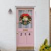 12 Inch Artificial Front Door Wall Window Hanging Garland Hoop Flower Pendant Ornament for Christmas