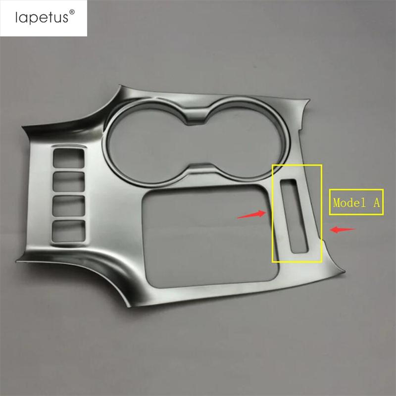 Central Control Gear Shift Panel Water Cup Frame Cover Trim For Toyota Highlander / Kluger 2014-  Matte Accessories Interior