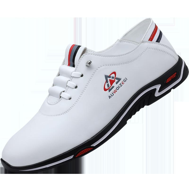 

Soft sole soft surface men s versatile casual leather shoes comfortable and breathable one pedal 2595 44 белый