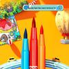 Deli 36-Color Soft-Tip Watercolor Pen Set