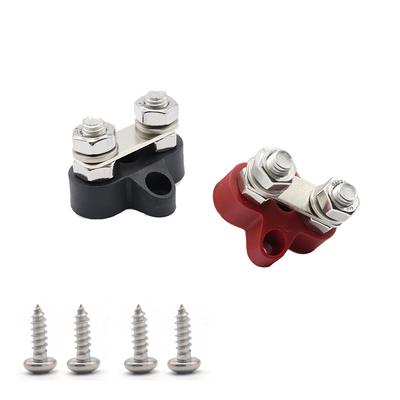 M8 X M8 Bus Bar Terminal Blocks Insulated Professional Junction Block Bus Bar Power Distribution Stud Terminal for Truck RV Boat