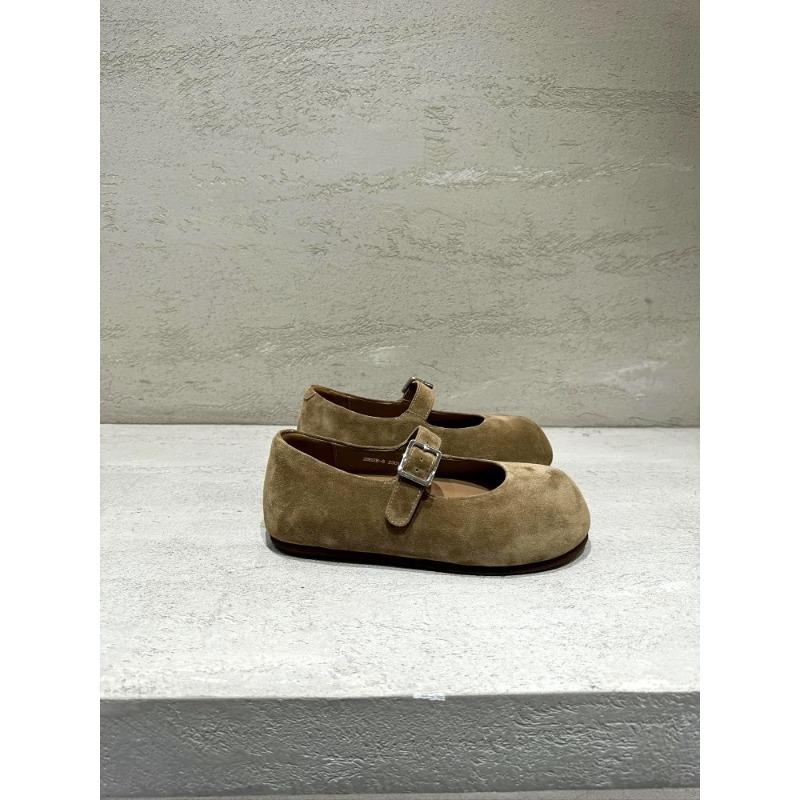 Sheepskin version~ inner height increase cm spring and autumn new leather small leather shoes shallow mouth Mary Jane shoes women