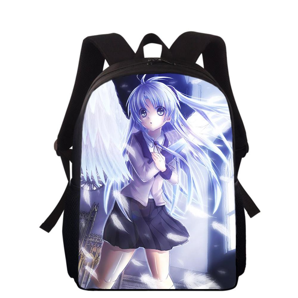 Angel Beats Tachibana Kanade 16" 3D Print Kids Backpack Primary School Bags for Boys Girls Back Pack Students School Book Bags