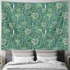 Botanical Tapestry Forest Green Wall Hanging Nature Landscape Home Decor Room Divider Backdrop Picnic Blanket Large Wall Art