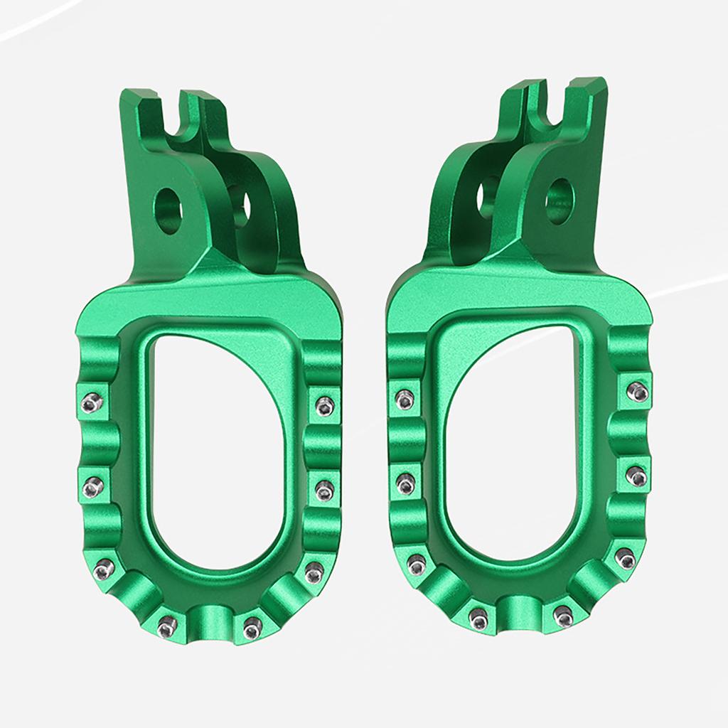 Professional Studded Foot Pedals Footrest for Motorcycle Offroads Dirt Bike Enhanced Grip and Control Lightweight 1 Pair