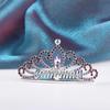 Birthday Gifts Princess Aisha Tiaras Rhinestone Hairpin Children Girls Hair Comb Crystal Crowns