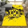 Bvb Borussia Dortmund Football Club Area Rug Design For Balcony Dining Room Playrooms Kitchen Antislip Carpet Decorate Offices