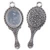 10pcs Mirror Mirror Pendant Charms 34x14mm Antique Silver Charms Alloy Pendant Charms  Necklace