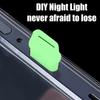 Mobile Phone Luminous DIY Dust Plug Type C IOS Dustplug Covers for Iphone Samsung Universal Night Light Stopper Pendant