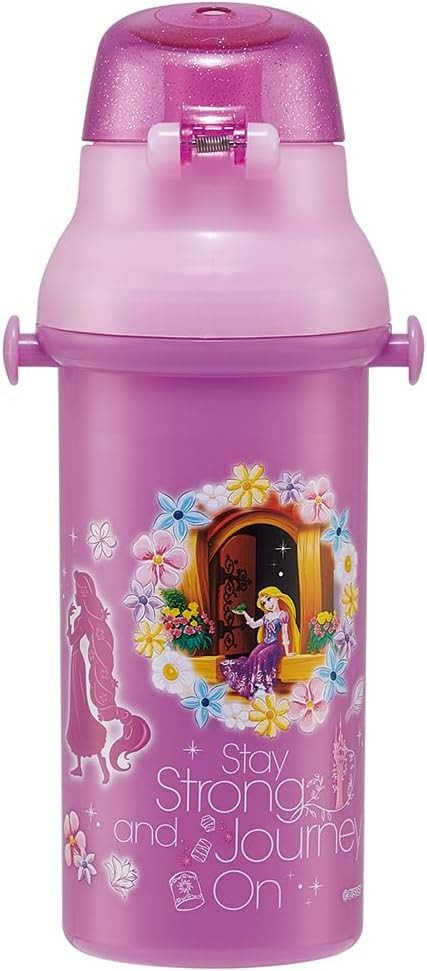 Skater Disney Tangled Water 24 Oz Made In Bottle, (480ml), Kids', Antibacterial, Child-Friendly, Lightweight, Japan, PSB5SANAG-A