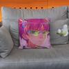 Anime Role S-Saiki K Chibi Pillow Case Square Double-Sided Printing Short Plush Sofa Cushion Cover Bedroom Bedside Pillow