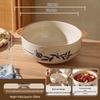 Hecuanwu Japanese Underglaze Ceramic Double-Ear Soup Bowl