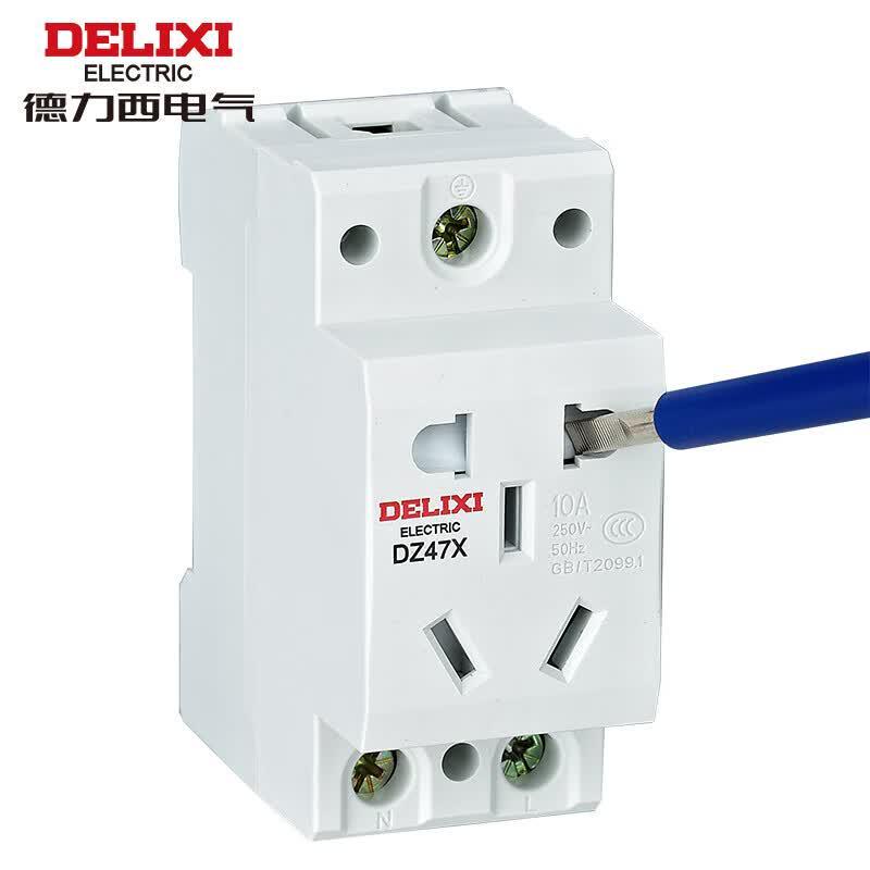 DELIXI Electric DZ47X Modular 5-Hole Socket