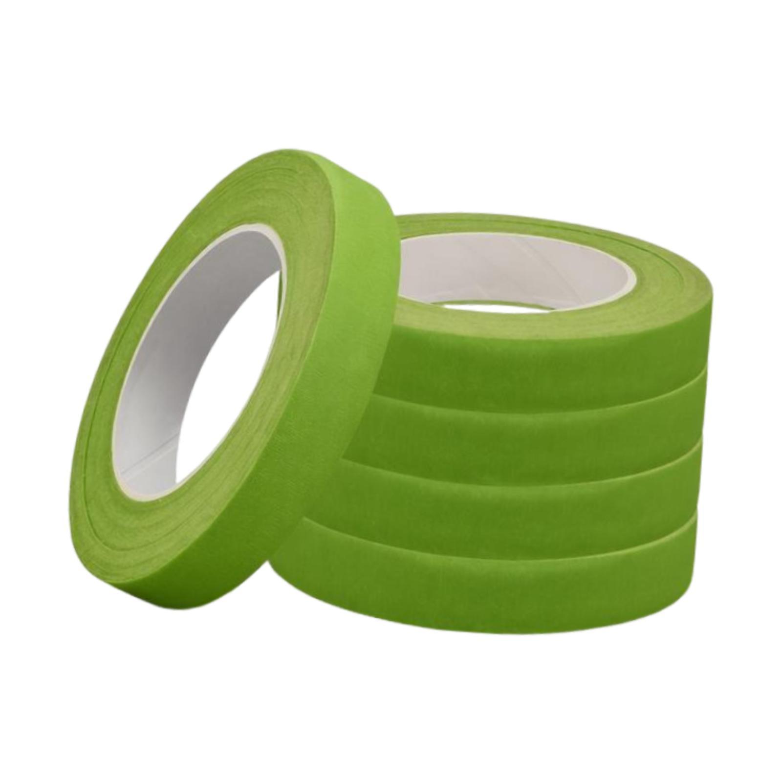 

Floral Tape 5 Roll Set Cloth Material DIY Arrangement Wrap Supplies for Wedding Bouquet Crafts ярко-зеленый
