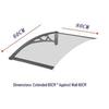 Aluminum Alloy Waterproof Awning Sunshade for Terrace and Balcony