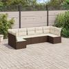 VidaXL Garden Lounge Set with Cushions 7 Pcs, Sofas with Adjustable Feet, Outdoor Furniture Set Patio Terrace, 3249272