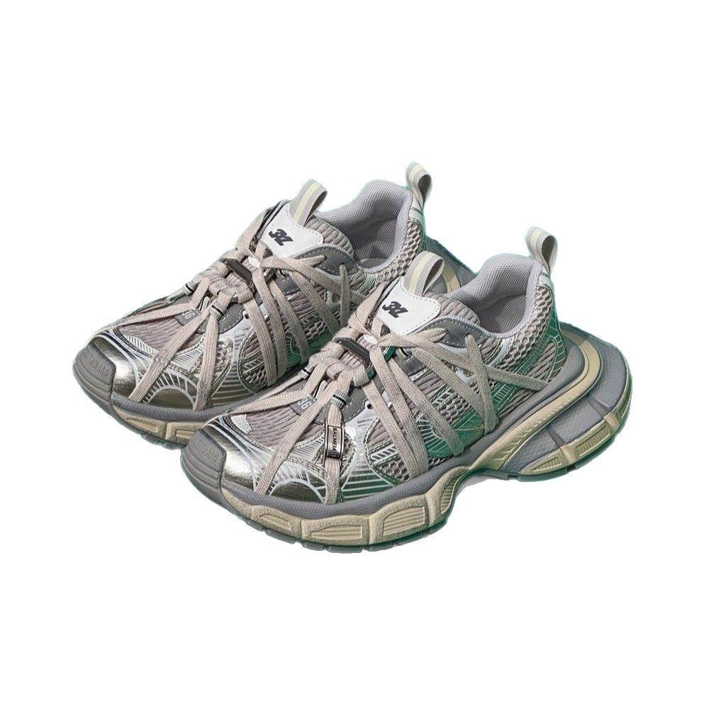 Fried Street Spider Strap Platform Daddy Shoes Women's 2025 Spring Fashion Niche Lightweight Breathable Casual Sneakers