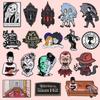 Halloween Horror Movie Figure Enamel Pins Stay Positive Punk Spooky Brooches Lapel Backpack Badge Jewelry Gifts For Friends