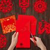 60pcs/2set New Year Spring Festival window Paper Cuttings handmade DIY suit scrapbooking paper tissue paper packaging