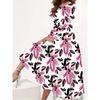 Plus Size Printed Dresses, Casual Long Sleeve Crew Neck Maxi Dresses, Plus Size Clothing for Women