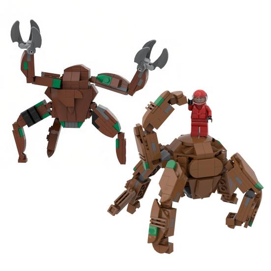 Yousheng Movie Inspired Rock Aliens Building Block Toy Space Science Fiction Film Character Brick Assembly Toy Decoration Sci-Fi Movie Fans