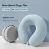 Cross-Border Memory Foam Travel Neck Support Pillow – U-Shaped Portable Pillow for Airplane & Train Sleep
