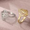 LIKGREAT Geometric Vector Ring for Men Women Stainless Steel Rings Minimalist Modern Jewelry Amulet Lucky Gift Wholesale