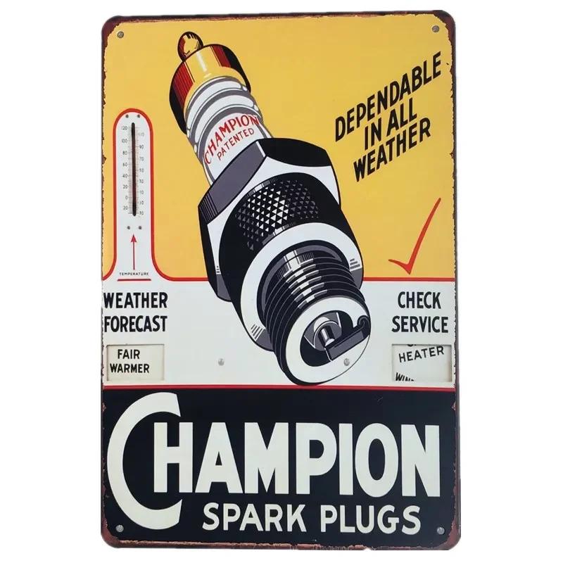 Vintage Car Gas Oil Harvest Classic Rusty Metal Sign Multi-tin Sign Garage Wall Decoration Motorcycle Repair Shop Decoration