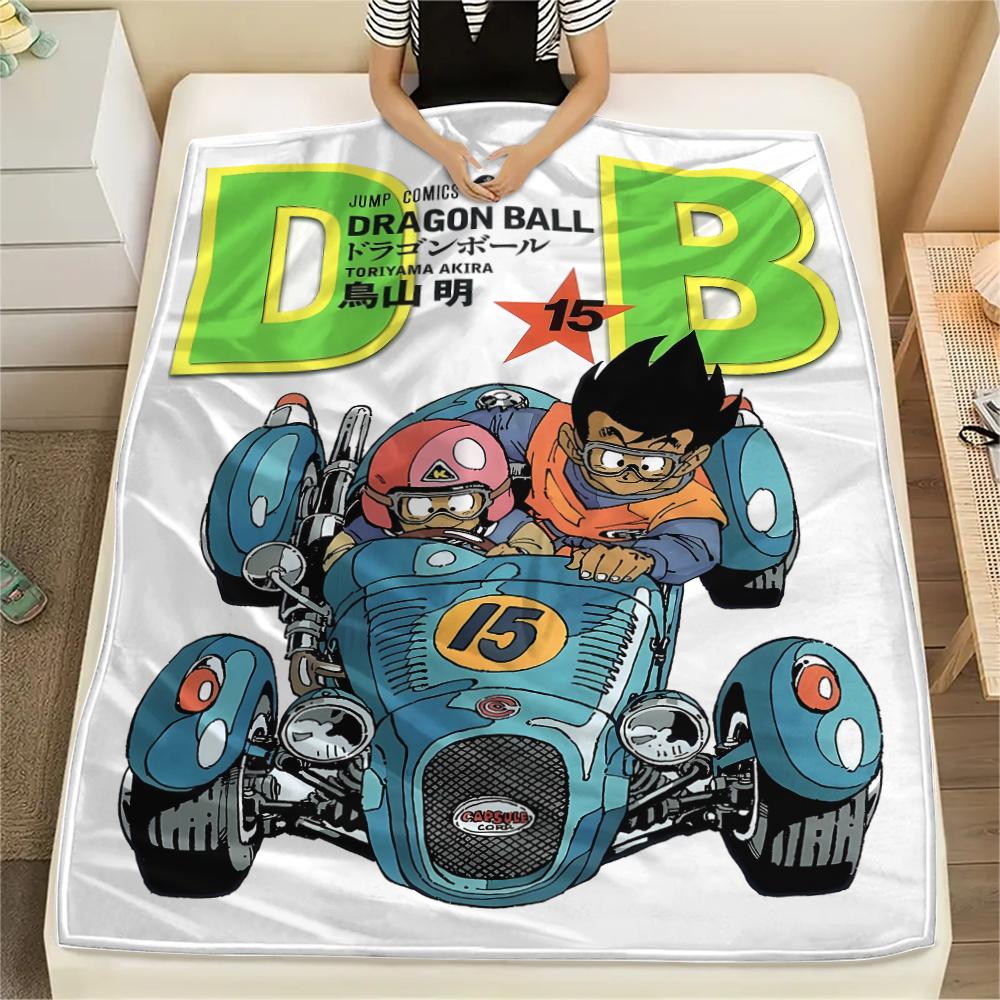 Dragon Ball character Print Flannel Blanket High quality Comfortable for All Seasons Home Decor Warmth and Comfort Perfect for Christmas Gifts