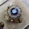 Three Heroes 2024 Trendy European & American Engagement Rings with Cubic Zirconia