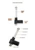 600mm Stroke Electric Linear Actuator, 6000N Load, Bed Lifting, Folding Legs, Remote-Controlled Motor Synchronization
