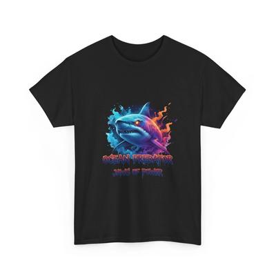 Ocean Predator Shark Tee | Jaws of Power Graphic T-shirt, Animal Shirt, Cotton