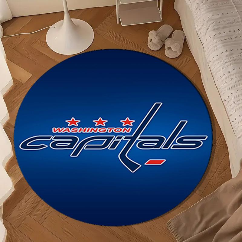 Washington Team Spirit Round Rug for Livingroom,Bedroom, Palyroom, Chair Rug, Area rug, Circle Carpet, Large Size Decor Fan Christmas gift