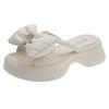 Cool slippers women wear versatile summer sandals, new summer cute fashion bow ins tide