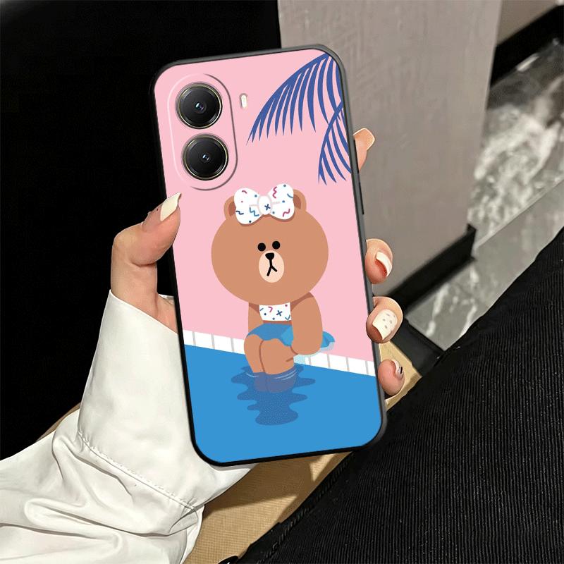

Cartoon Bear B-Browns C-Conys Soft Phone Case for Xiaomi Poco X5 X6 X7 X8 Pro Max X3 F7 F8 Ultra M8 M7 M6 M5 Redmi 15 15C 14C 13 Xiaomi Poco F6 Pro