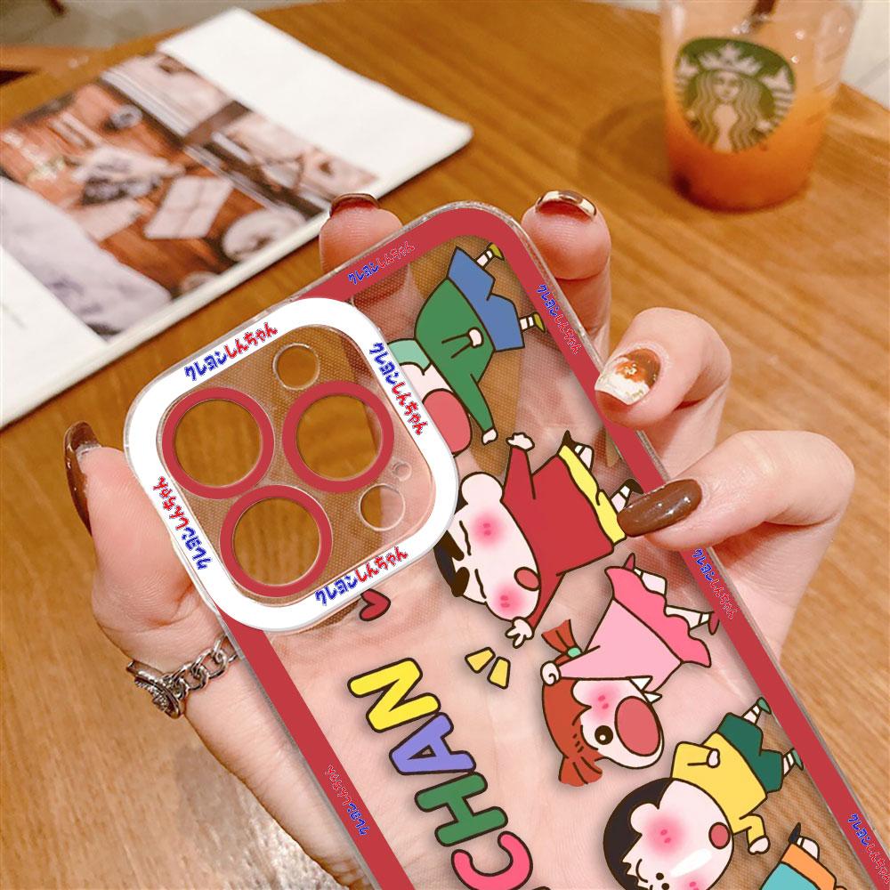 Cartoon C-Crayon S-Shinchan Clear Phone Case For Samsung Galaxy S26 S25 S24 S23 S22 S21 S20 FE S10 PLUS S30 S11E ULTRA EDGE Case
