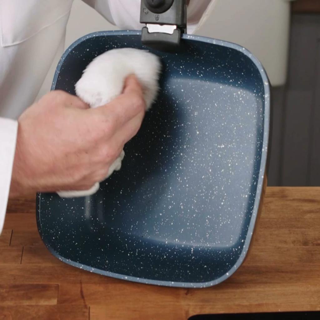 Flavor Stone Flavor Stone Diamond Edition 6-delt sett Nonstick Stekepanne Firkantet Ovn Tilberedes (marinen)