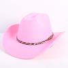 Popular European and American Fashion OL Style One-word Cowboy Hat Men's and Women's High-end Top Hat Jazz Hat Felt Hat