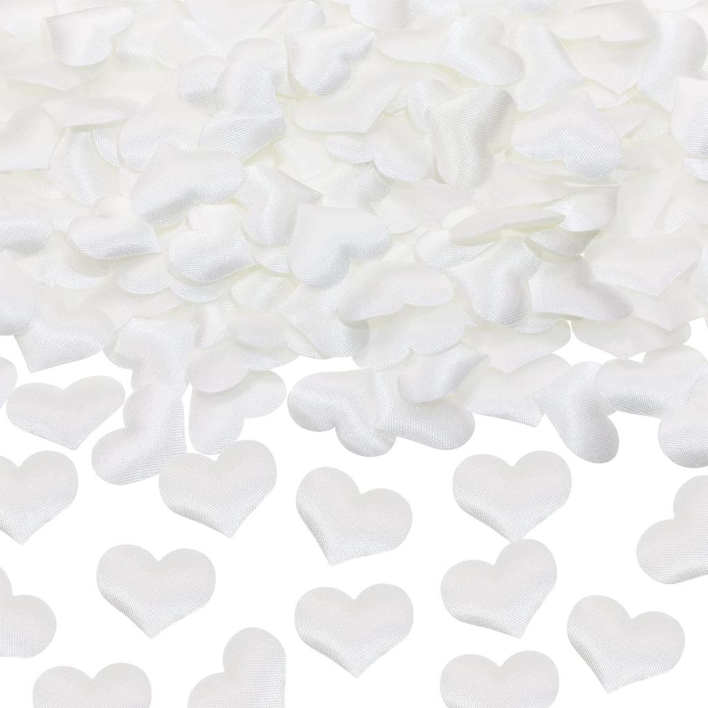ONLYKXY 200Pcs Sponge Confetti Flower Decor Heart Shape Petals Table Wedding Decoration Glitter Scatter for Wedding Party Valentine's Day Scatter