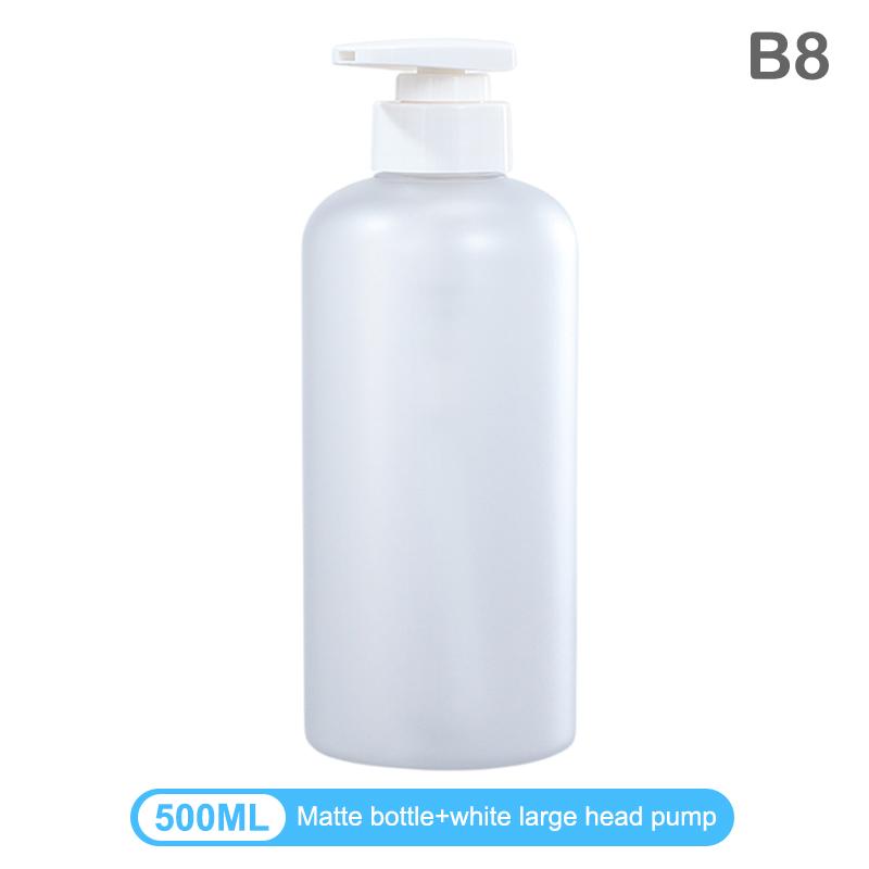 1Pcs Refillable 300/500 mL Dispenser Bottles – Empty Containers for Shampoo, Conditioner, Body Wash, and Liquid Soap