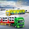Simulation alloy die-cast freight roadblock fruit and vegetable transport truck baby large car model toy children's gift