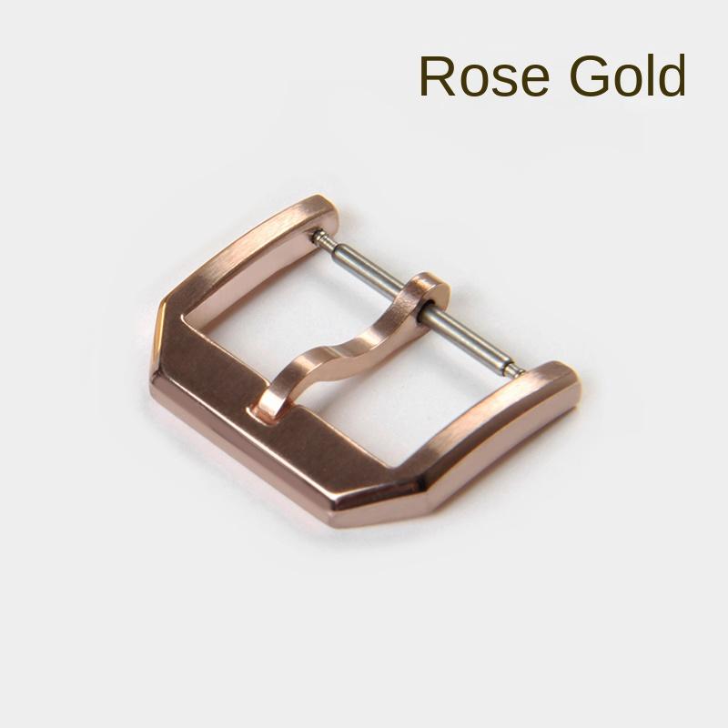 18m 20mm Stainless Steel Pin Buckle For IWC Big Pilot Portugieser Pilot's Leather Watch Clasp Silver Rose Gold Black Accessories