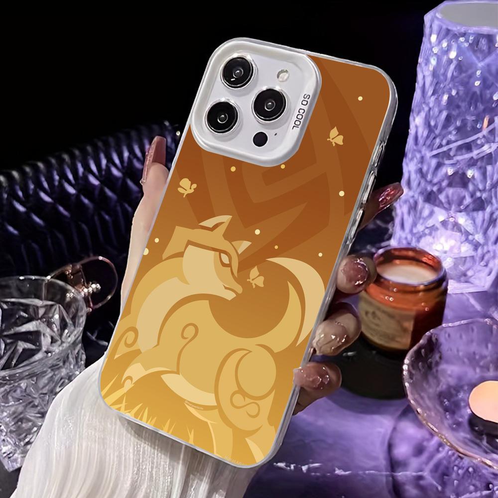 Game GI Gorou Mobile Phone Case for iPhone 17 16 15 14 13 12 11 X XR XS 8 7 Air Pro Max Plus White Translucent Colorful Cover